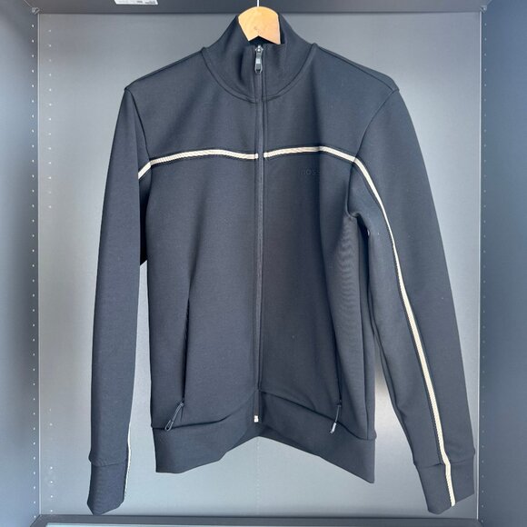 HUGO BOSS Zip-up sweatshirt with tape inserts - Picture 1 of 5